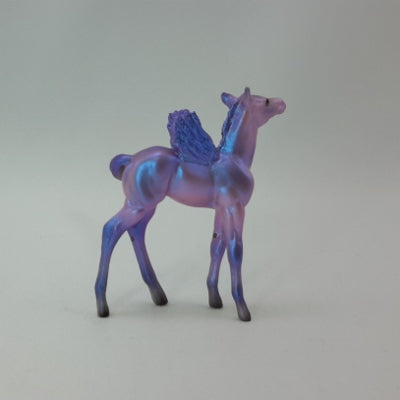 BLUEBERRY TART - OOAK Lavender Pegasus Chip Model Horse - 11/14