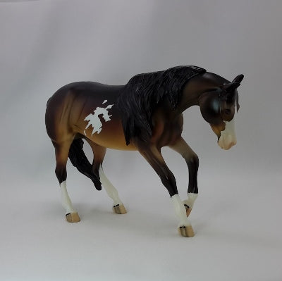 TISQUANTUM - OOAK Bay Paint Performance Model Horse - 11/14