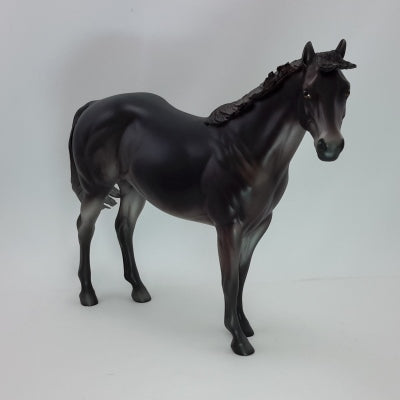 DARK STAR - OOAK Dark Dapple Gray Stock Horse 12/14