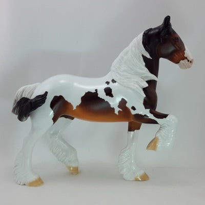 WINTRY WEATHER - OOAK Bay Tobiano Pinto Draft Horse 11/14