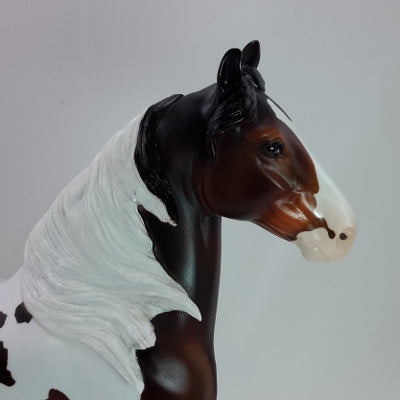 WINTRY WEATHER - OOAK Bay Tobiano Pinto Draft Horse 11/14