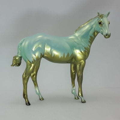 GOLD TINSEL - OOAK Golden Green Deco Weanling 12/14