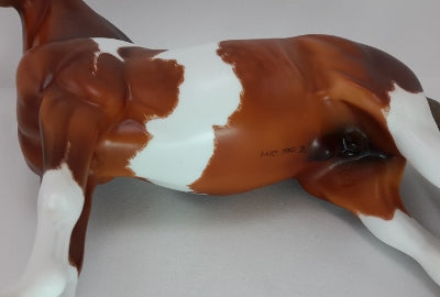  OOAK Pinto Horse Sculptures