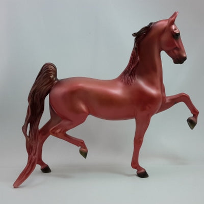 PINK HOLIDAY - OOAK Light Red Saddlebred Model Horse - 12/14