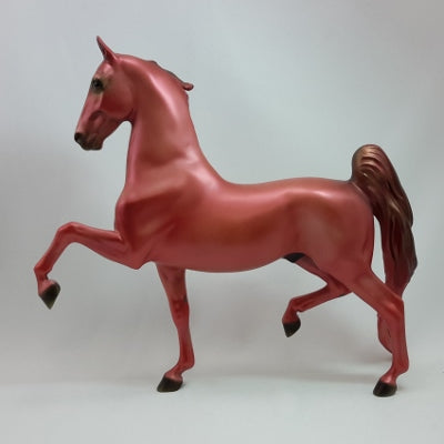 PINK HOLIDAY - OOAK Light Red Saddlebred Model Horse - 12/14