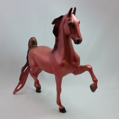 PINK HOLIDAY - OOAK Light Red Saddlebred Model Horse - 12/14