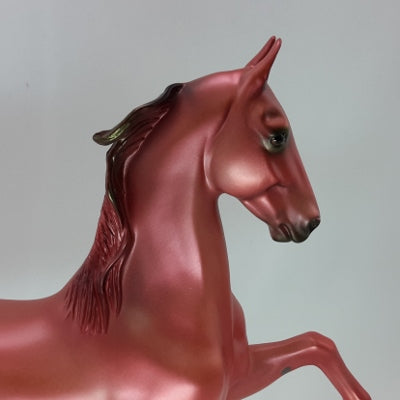 PINK HOLIDAY - OOAK Light Red Saddlebred Model Horse - 12/14