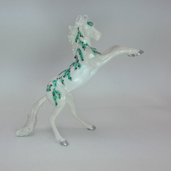 PINE & BERRIES - OOAK Rearing Chip Model Horse