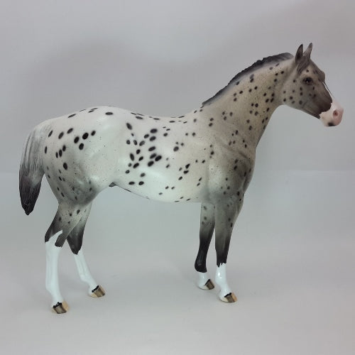 MR. COOL & ME - OOAK Leopard Appaloosa Stock Horse Sculpture 12/14