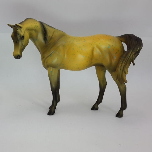 GOLDEN GALA - OOAK Gold Deco Arabian Model Horse - 12/19