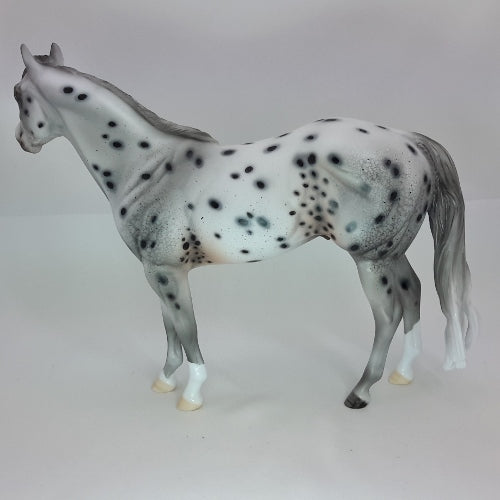 COUSIN EDDIE - OOAK Leopard Appaloosa Stock Horse Sculpture 12/14