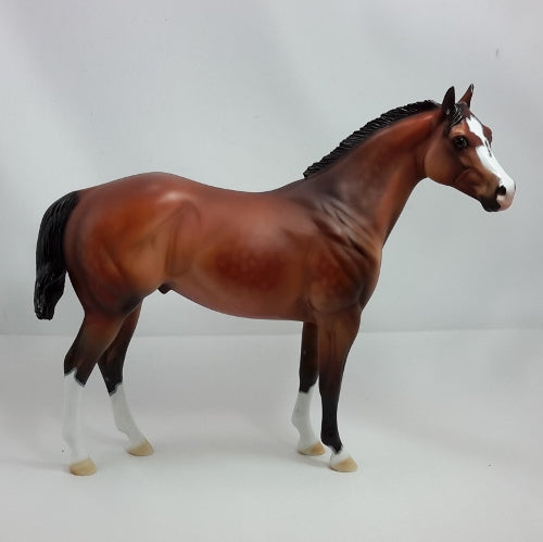 HAPPY GOLDEN DAYS - OOAK Dapple Bay Stock Horse Sculpture 12/14