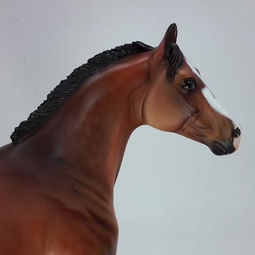HAPPY GOLDEN DAYS - OOAK Dapple Bay Stock Horse Sculpture 12/14