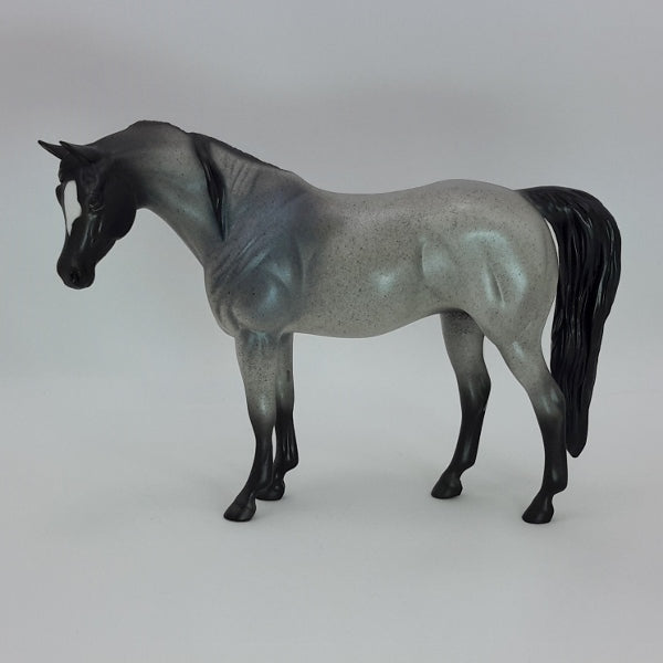 GESU BAMBINO - OOAK Gray Fleabit Pebbles Model Horse - 12/14