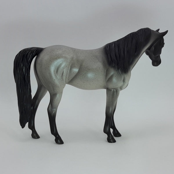GESU BAMBINO - OOAK Gray Fleabit Pebbles Model Horse - 12/14