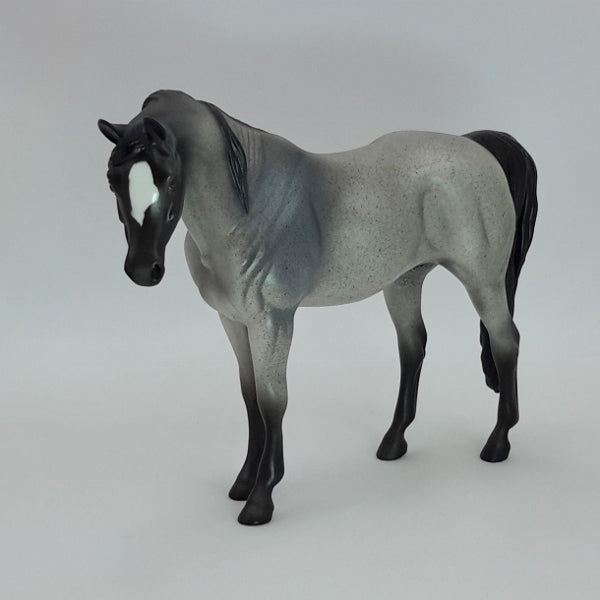 GESU BAMBINO - OOAK Gray Fleabit Pebbles Model Horse - 12/14