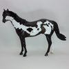 NOCHE DE PAZ - OOAK Dark Brown Overo Stock Horse 12/14