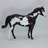 NOCHE DE PAZ - OOAK Dark Brown Overo Stock Horse 12/14