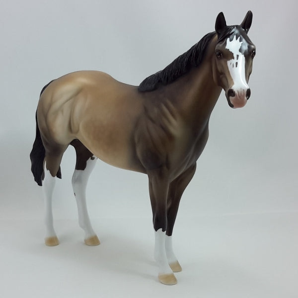 ALL IS CALM - OOAK Dapple Buckskin Stock Horse 12/14