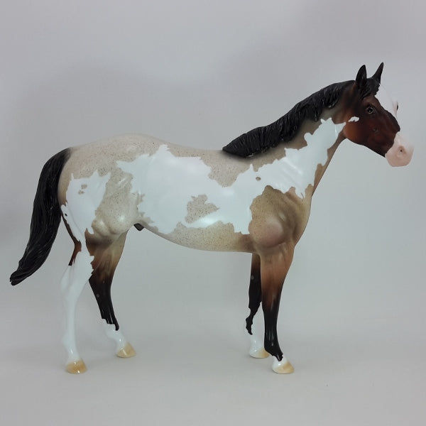 HEAVENLY PEACE - OOAK Bay Roan Overo Paint Horse 12/14