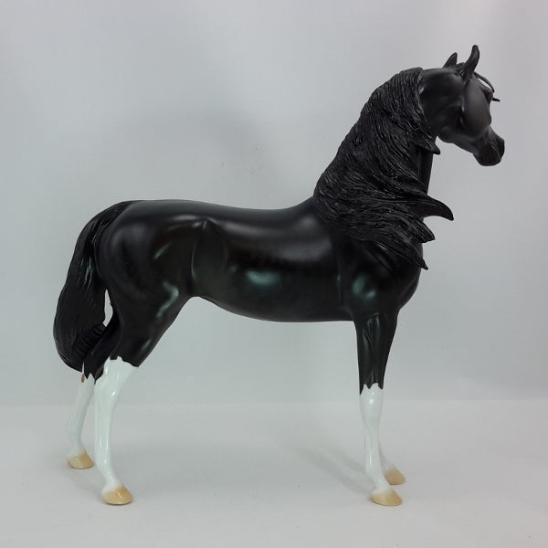 ROCKIN&#39; TILL MIDNIGHT - OOAK Dapple Black Arabian Mare 12/14