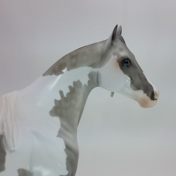 NEW YEAR RESOLUTION - OOAK Dapple Gray Tobiano Stock Horse 12/14