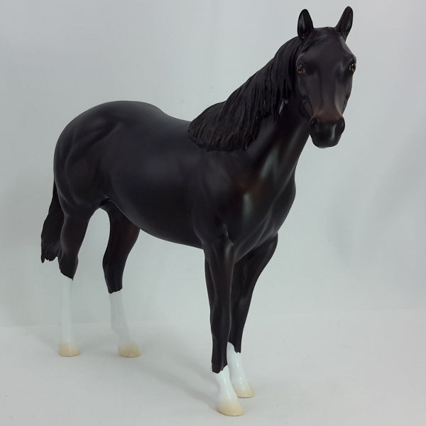 BLACK STAR - OOAK DappleBlack Stock Horse 12/14