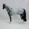 PINCH - OOAK Blue Roan Stock Horse 1/15