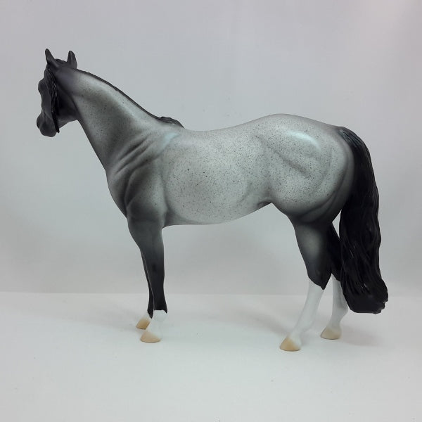 PINCH - OOAK Blue Roan Stock Horse 1/15
