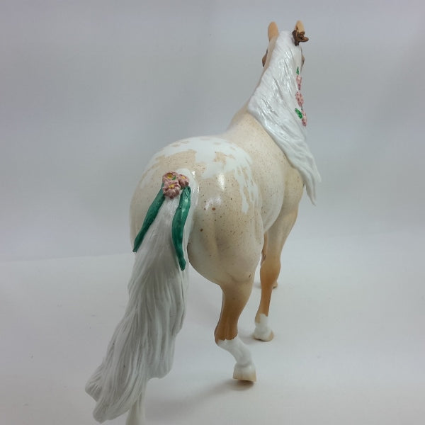 SPRINGTIME BLISS - OOAK Palomino Roan Appaloosa Pony 1/15
