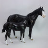 DARK AS NIGHT - OOAK Black Weanling 1/15