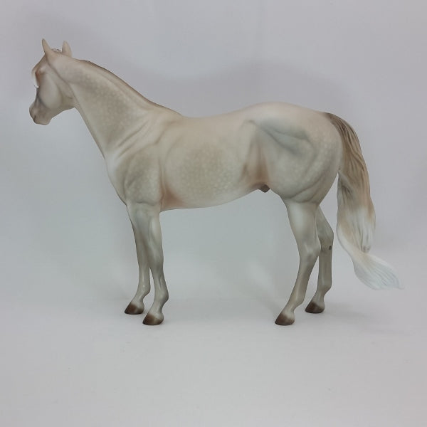 SILVERADO - OOAK Dapple Light Gray Stock Horse 1/15