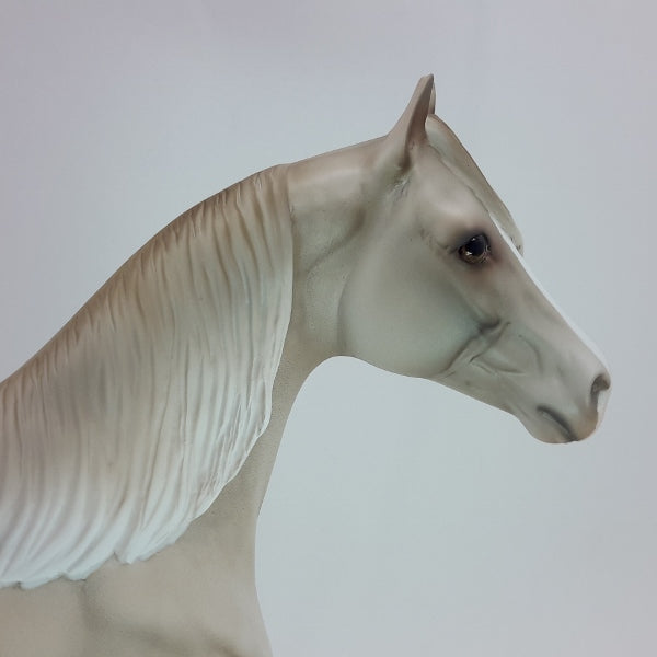 SILVERADO - OOAK Dapple Light Gray Stock Horse 1/15