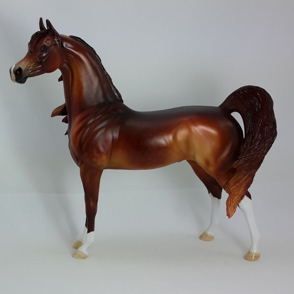 BRONZE BANDEAU - OOAK Dapple Chestnut Arabian 1/15