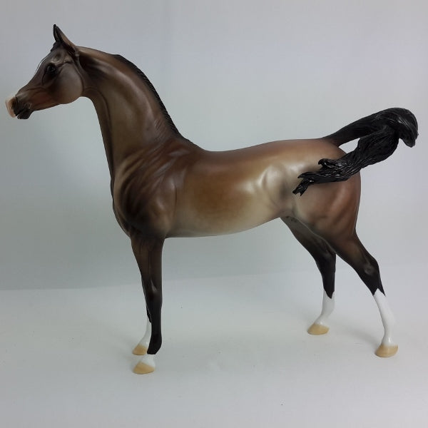 ROSE IS A ROSE - OOAK Rose Gray Dapple Whinnying Arabian 1/15