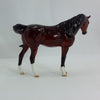 VALENCIA - OOAK Dark Dapple Red Bay Pebbles Arabian 1/15