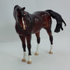 VALENCIA - OOAK Dark Dapple Red Bay Pebbles Arabian 1/15