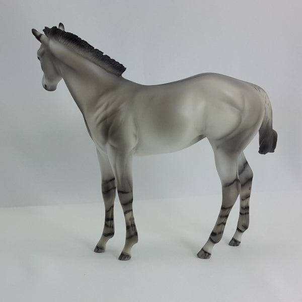 ZIRCONIA THE ZORSICORN - OOAK Gray Unicorn Weanling 1/15