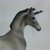 ZIRCONIA THE ZORSICORN - OOAK Gray Unicorn Weanling 1/15