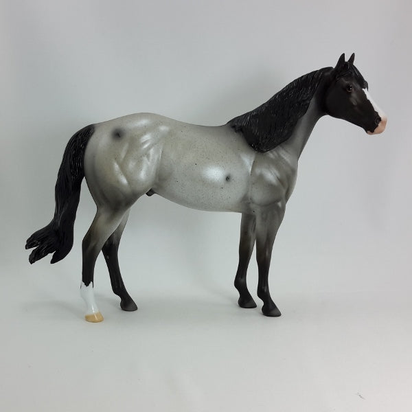 HEDGEFUND - OOAK Gray Roan Stock Horse 1/15