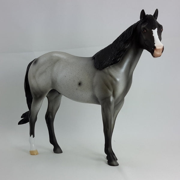 HEDGEFUND - OOAK Gray Roan Stock Horse 1/15