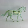 O&#39;LUCKY - Green Metallic Decorator Pony Model Horse with Shamrocks - St. Patrick&#39;s Day - 2/15