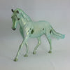 O&#39;LUCKY - Green Metallic Decorator Pony Model Horse with Shamrocks - St. Patrick&#39;s Day - 2/15