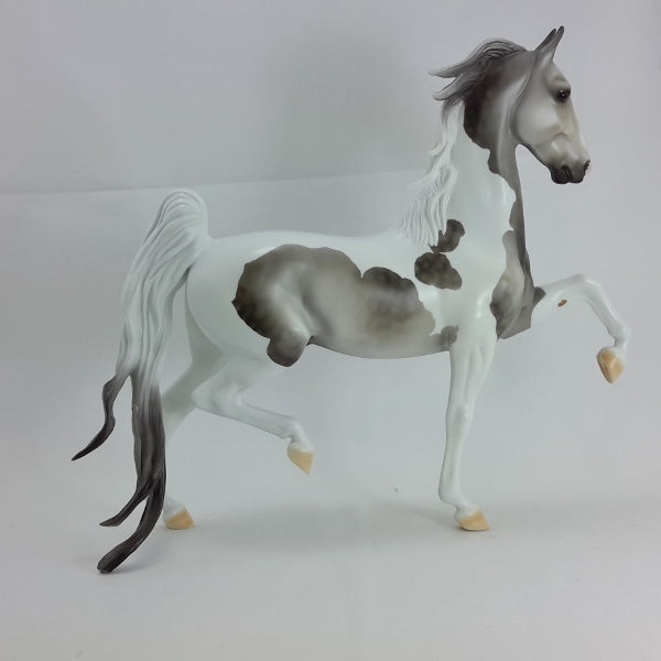 HUGS & KISSES - OOAK Dapple Gray Pinto Saddlebred 2/15