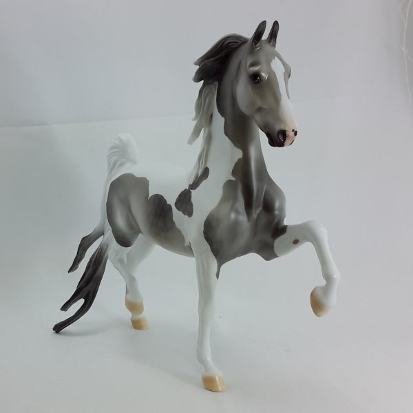 HUGS &amp; KISSES - OOAK Dapple Gray Pinto Saddlebred 2/15