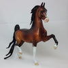 HEZA HEARTHROB - OOAK Bay Dapple Saddlebred 2/15