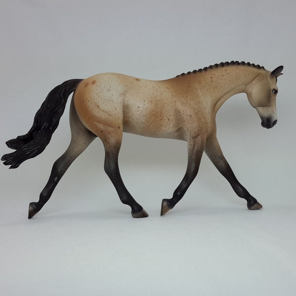 JEFFERSON - OOAK Buckskin Appaloosa Model Horse - Warmblood Pebbles - 2/15