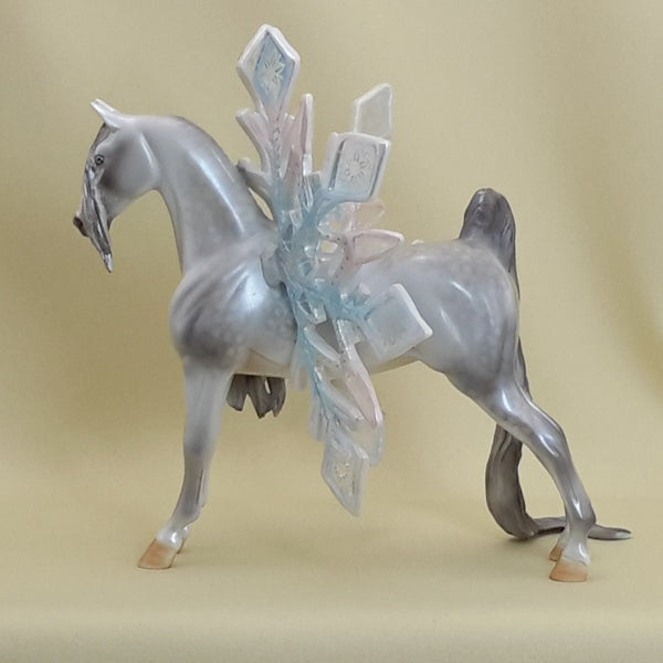 ARCTIC SOUL MIST - OOAK Snowflake Winged Dapple Gray Pebbles Saddlebred 3/15