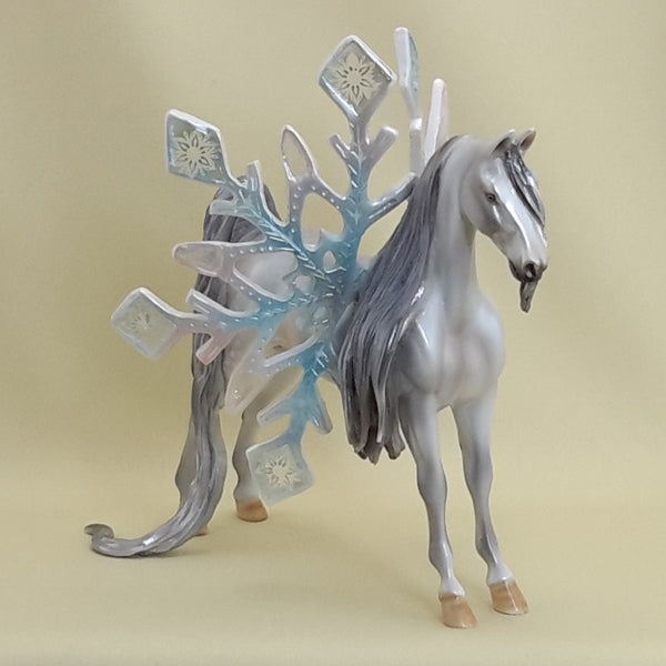 ARCTIC SOUL MIST - OOAK Snowflake Winged Dapple Gray Pebbles Saddlebred 3/15