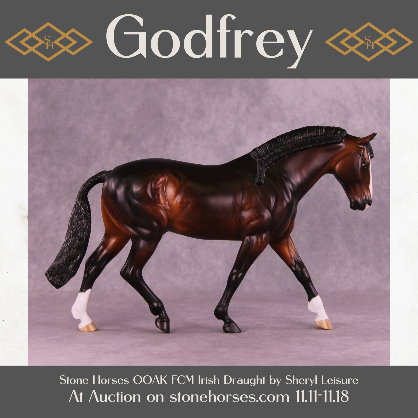 Godfrey OOAK FCM Irish Draught by Sheryl Leisure Best Offer 11/18/25